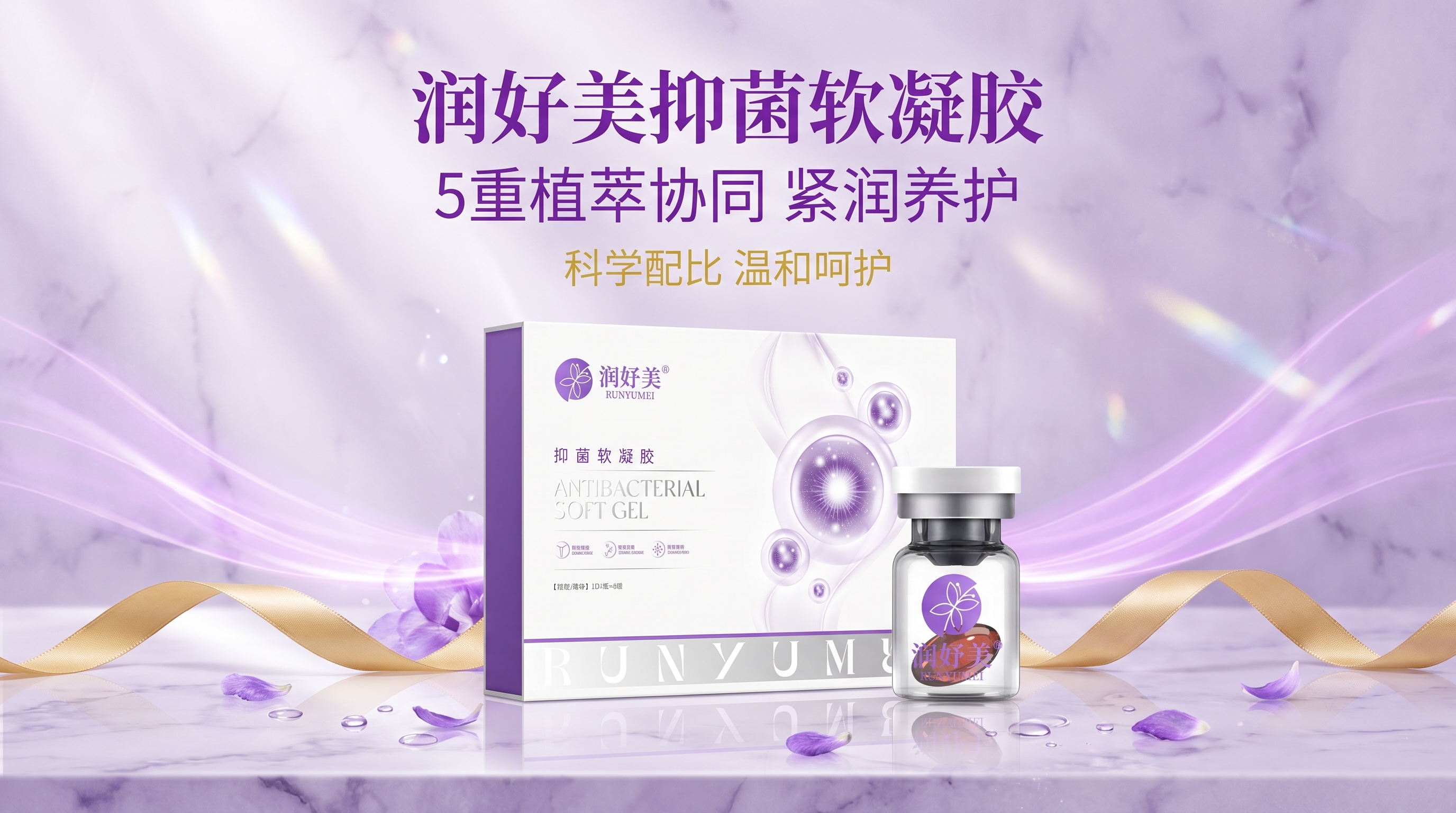 润妤美抑菌软凝胶 香薰床边场景